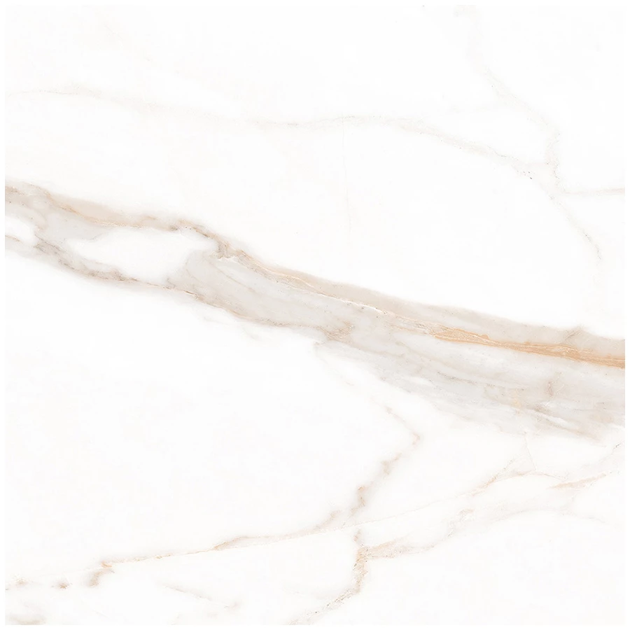 Керамогранит Ceradim Calacatta Goddes Gold Полированный белый 60х60 см