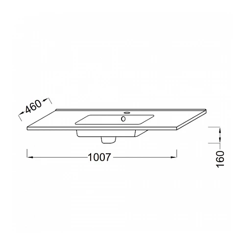 Раковина Jacob Delafon Ola 100 EXUA112-00