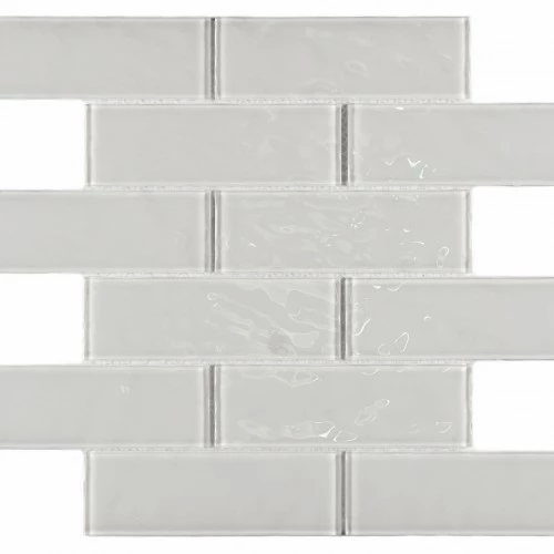 Мозаика Bonaparte Стеклянная мозаика Rumba White 148х48 глянцевая белая 30х30 см