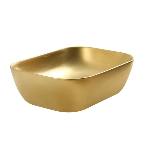 Раковина накладная Abber Rechteck золото матовое AC2200MMG