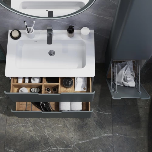 Тумба с раковиной Creto Bravo Gray 22-BrG100 100 см
