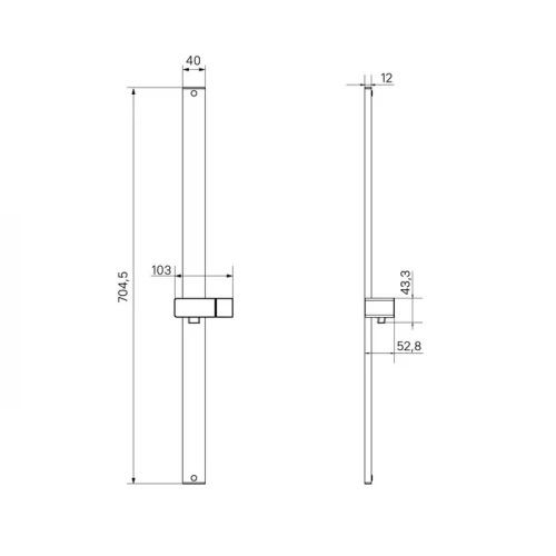 Стойка для душа Iddis хром Optima Home OPH70C0i17