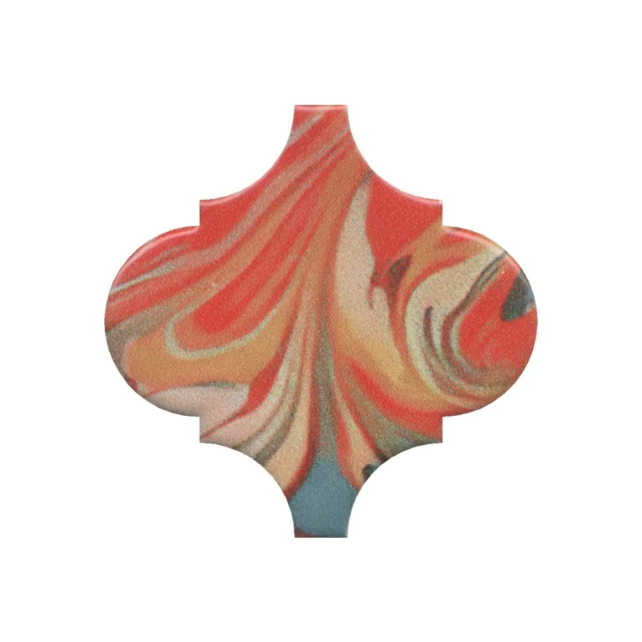 Плитка настенная Kerama Marazzi Арабески Венеция Декор матовый красный VT\A625\65000 6,5x6,5 см