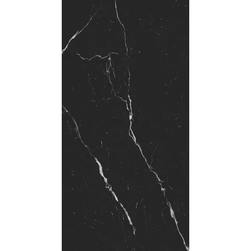 Керамогранит Seratonia Carving-Matt Black Marquina матовый черный 120х60 см