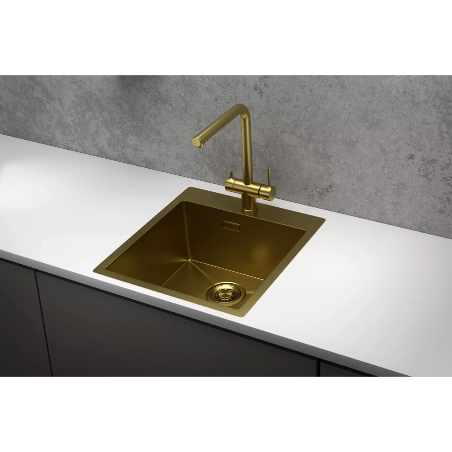 Кухонная мойка Granula 4600, золото сатин