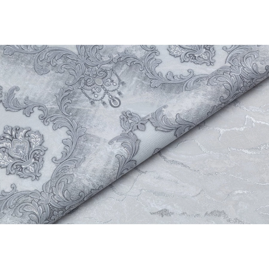Обои флизелиновые Palitra Home Ornament HomeColor серые HC31216-44 1,06х10,05 м