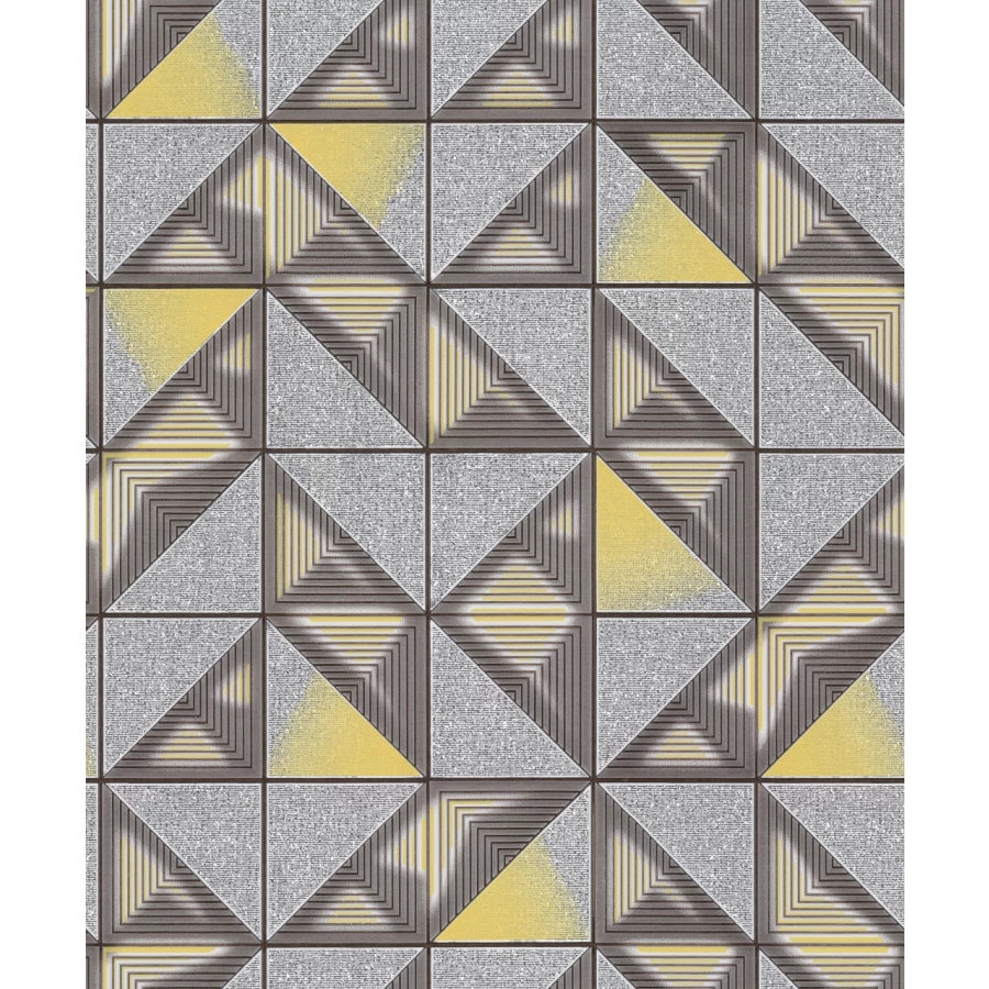 Обои бумажные Palitra Home HomeColor Trio серые HC11044-43 0.53х10.05 м