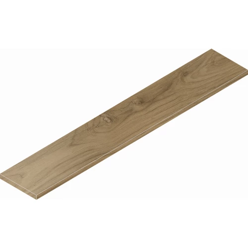 Ступень угловая левая из керамогранита Italon Лофт Оак / Loft Oak матовая коричневая 620070001212 160х33 см