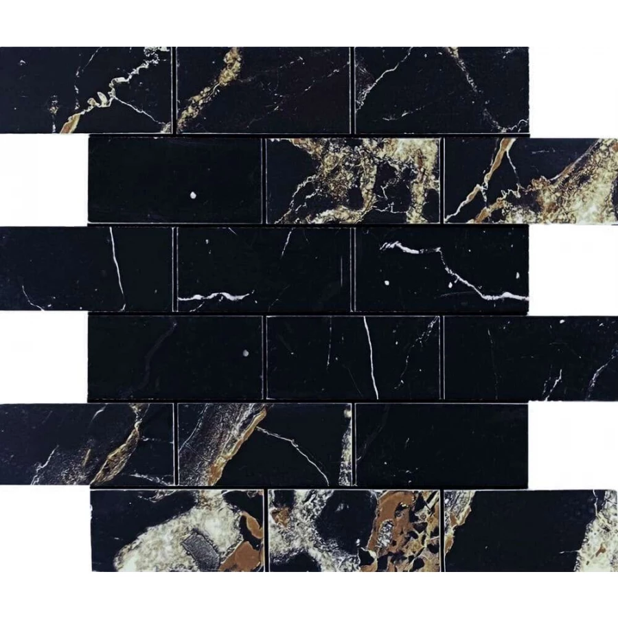 Мозаика Velsaa Mosaic Alcantro Mosaic Nero Brick Bone 34,6х29,7 см