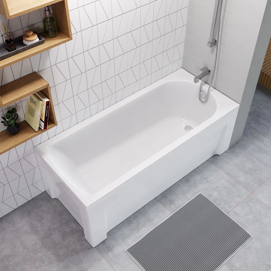 Акриловая ванна Timo Mika Mika1870 180x70x58 см