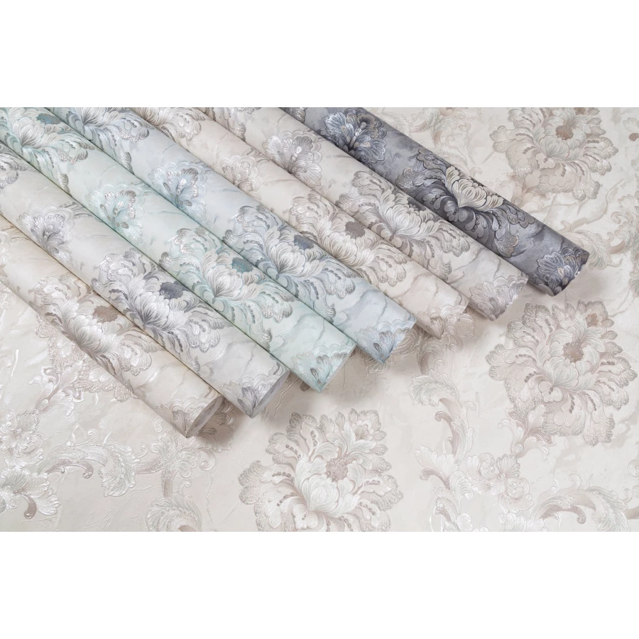 Обои флизелиновые Palitra Life Bergamo Палитра серые PL72287-44 1,06х10,05 м