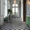 Керамогранит Monopole Флоренция Элегант Декор / Florencia Elegant Decor матовый черно-белый 22,3x22,3 см