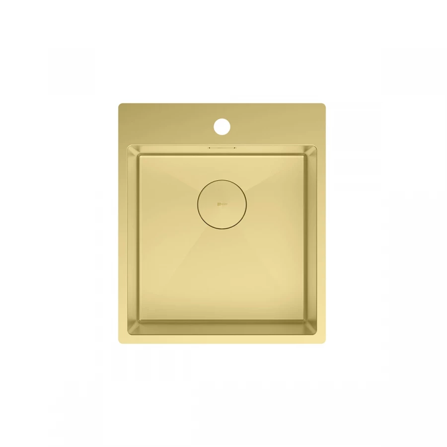 Кухонная мойка Lemark Janga 440 прямоугольная из нержавеющей стали светлое золото 9938102