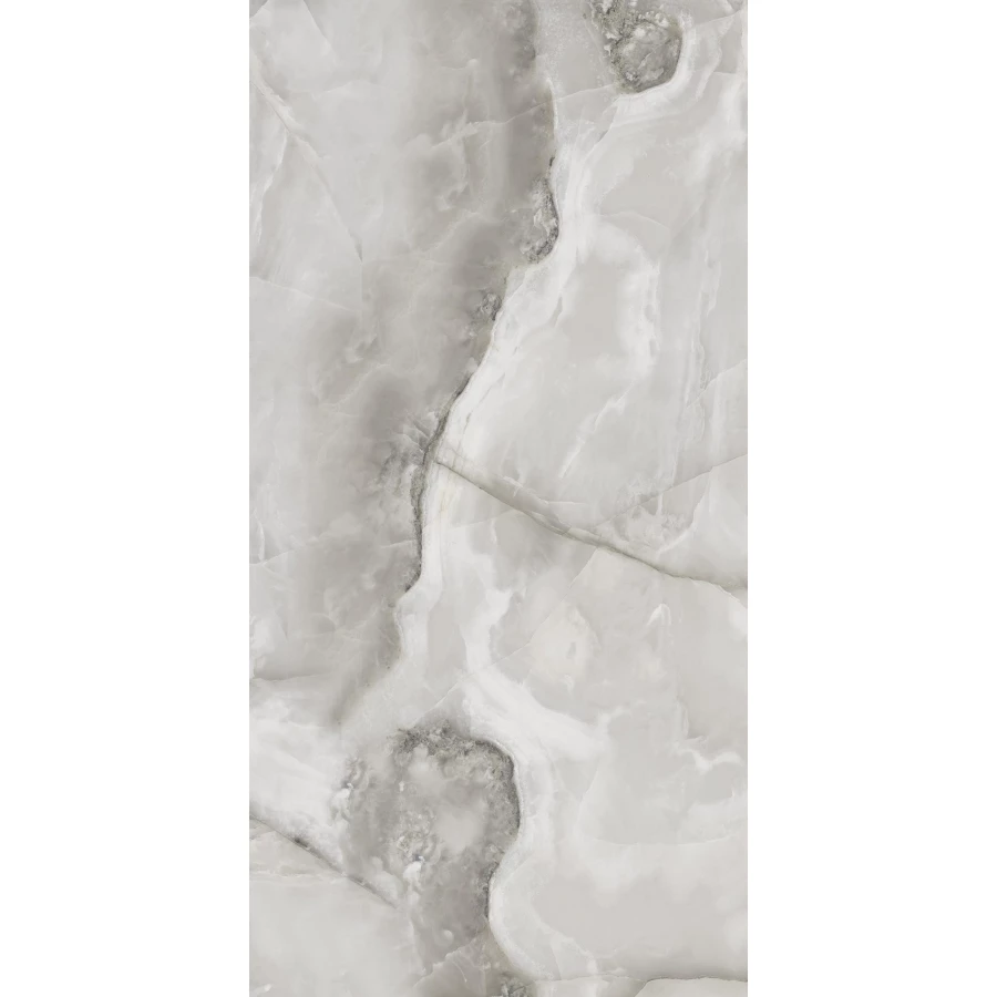 Керамогранит Seratonia Glossy Polano Grey Onyx серый оникс 120х60 см