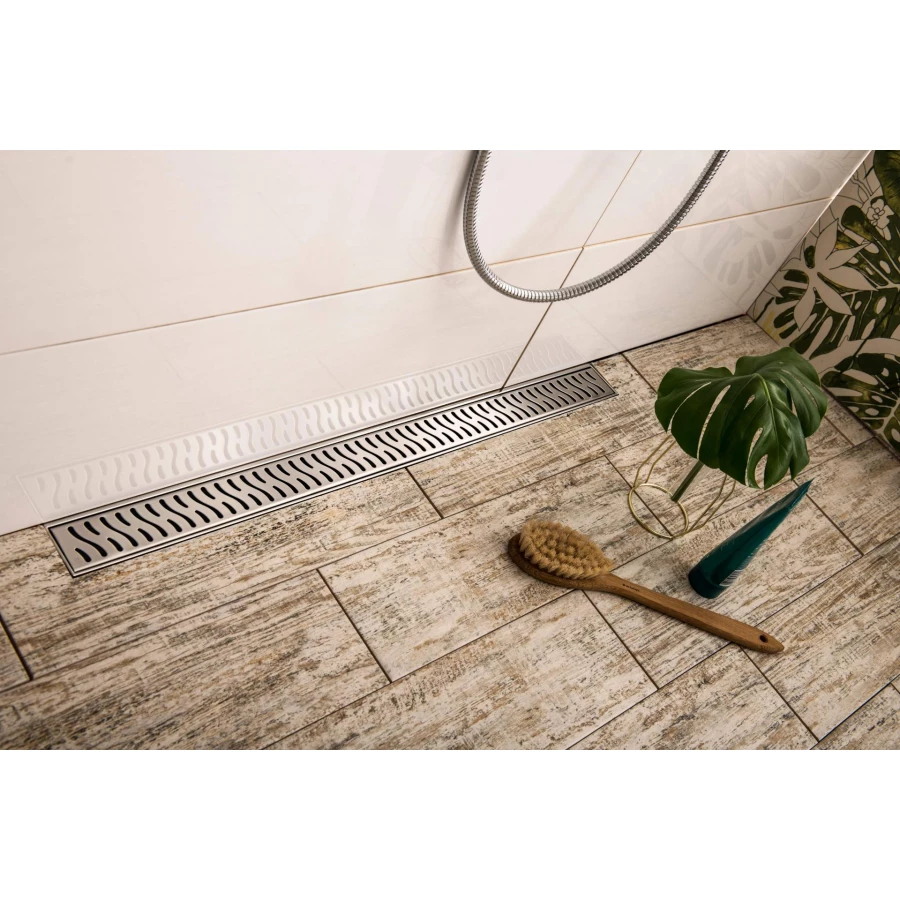 Душевой лоток Creto Zigzag с решеткой хром CRE-750 ZN-P 75 см