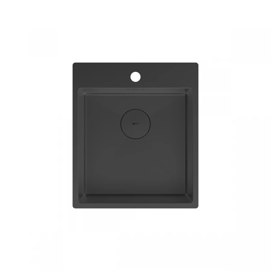 Кухонная мойка Lemark Janga 440 прямоугольная из нержавеющей стали чёрный матовый 9932104