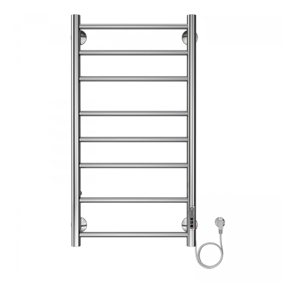 Полотенцесушитель электрический Azario Parma 8 секций тен справа хром AZ10848 40x80 см
