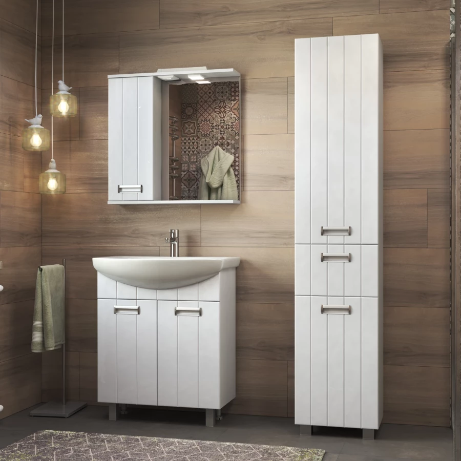 Зеркало шкаф Vigo Diana 700 навесной левый со спотом z.DIA.70.L.El 70x70 см