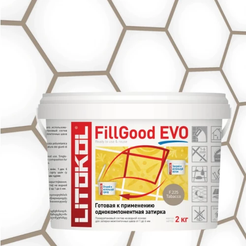 Затирка Litokol FillGood EVO полиуретановая F.225 Tabacco L0496340002 2 кг