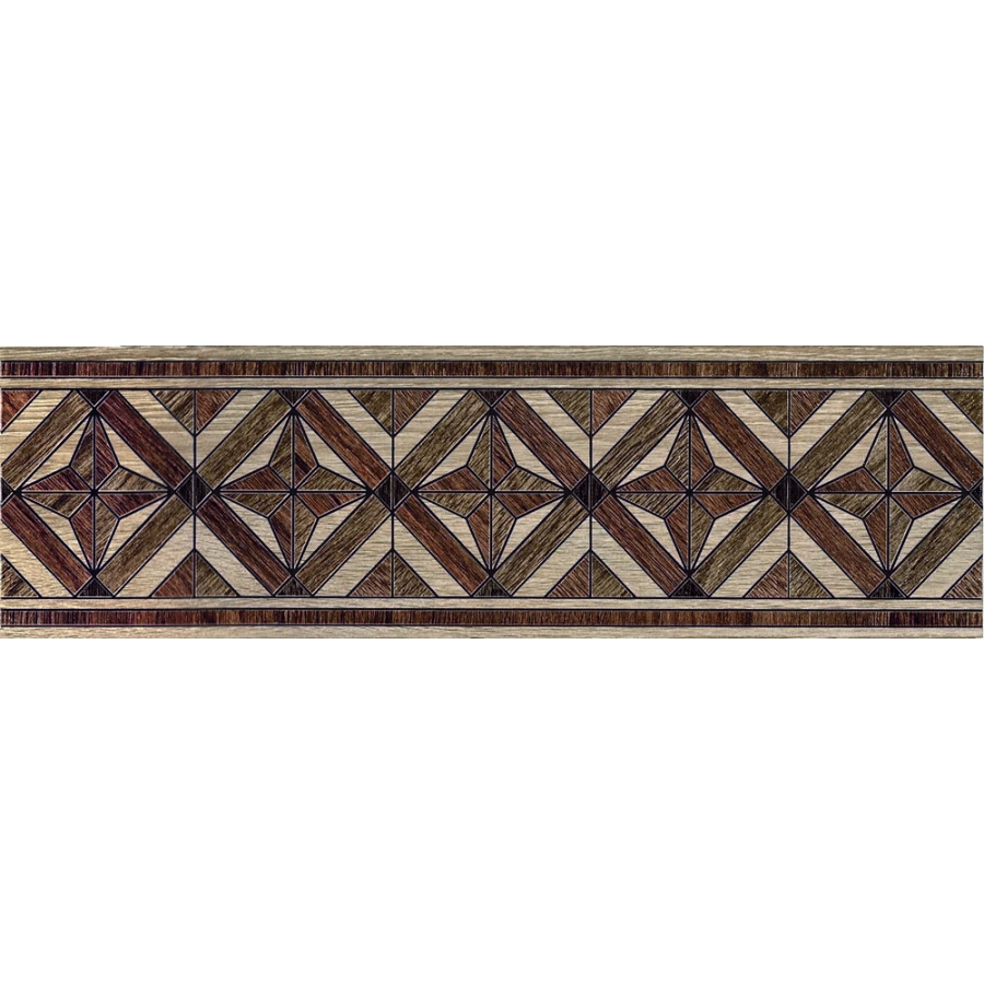 Бордюр напольный InterCerama Massima коричневый 50*15 см