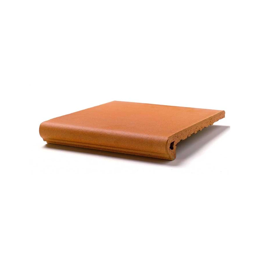 Клинкерная плитка Gres de Aragon Naturales Classic Peldaño Redondo 33 Malí матовая оранжевая 901252 33х32,5 см