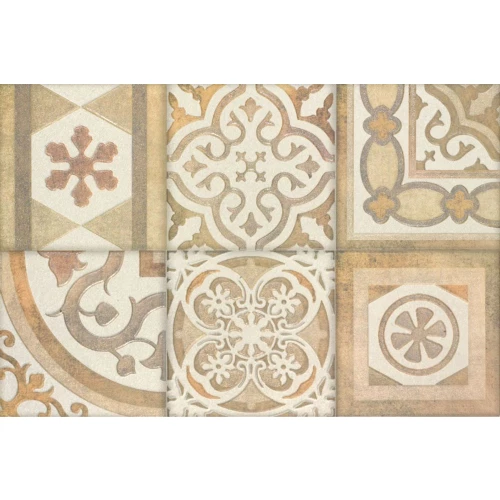 Панно Porcelanite Dos Ros. 9512 Composicion retro II arena коричневый (компл. из 2-х шт.) 30х90 см