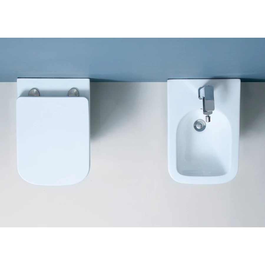 Унитаз подвесной Azario Boca безободковый c сиденьем микролифт AZ-1048 A 36х51х35 см