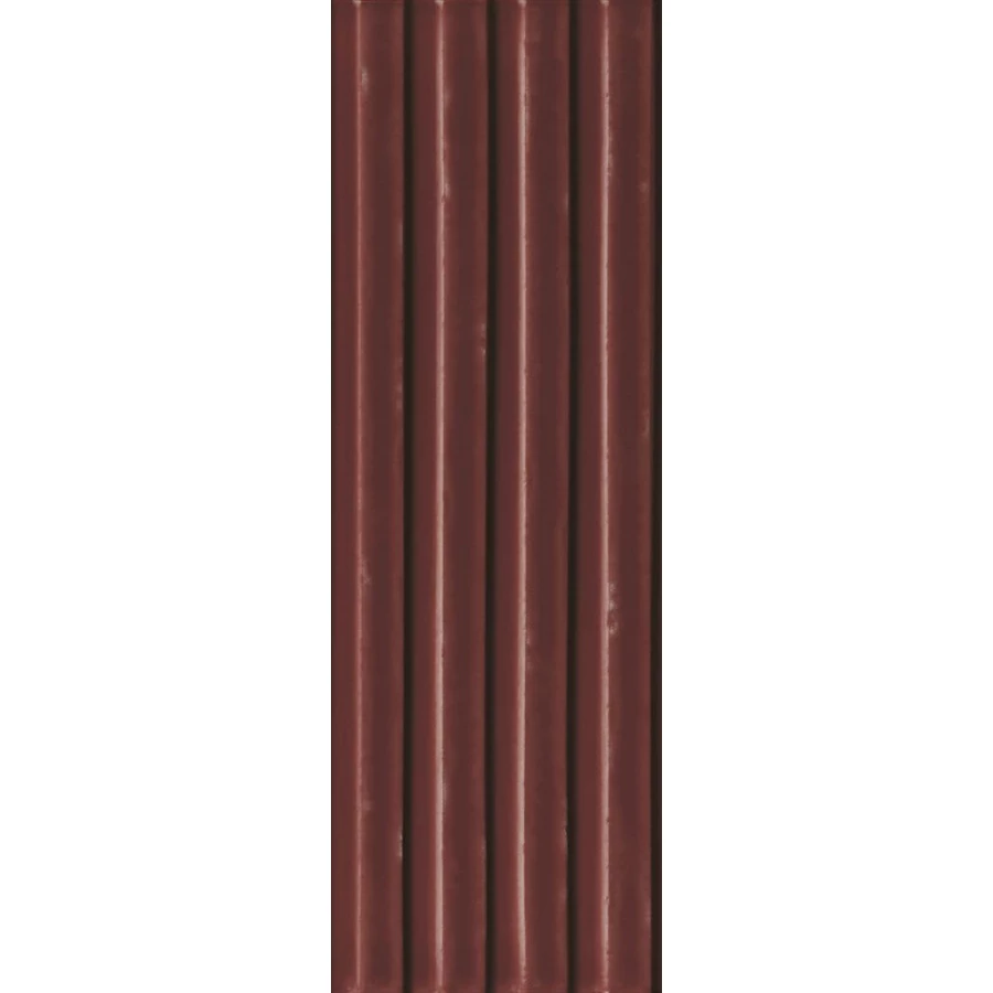 Плитка настенная Cifre Gare Garnet Brillo глянцевая бордовая CFR000085 30,5х10 см