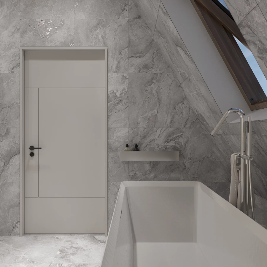 Керамогранит Arcadia Ceramica Bolivia Dove Carving серый CR6006-A 60х60 см