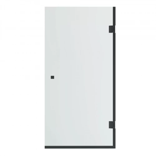 Шторка на ванну Mebelvann прозрачное стекло черный матовый BEN_404_BL_C_1400x700 70x140 см