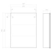 Зеркало шкаф Vigo Geometry Step 600 навесной 301 59.7x79 см