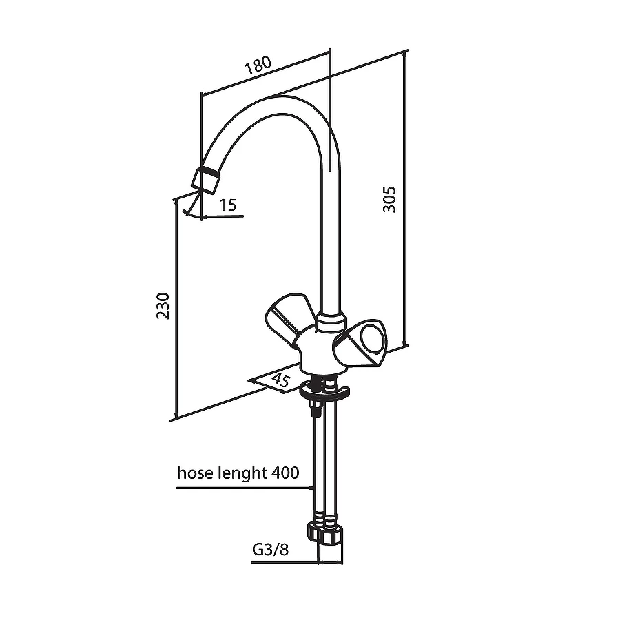 Смеситель для кухни Damixa Object 340000000