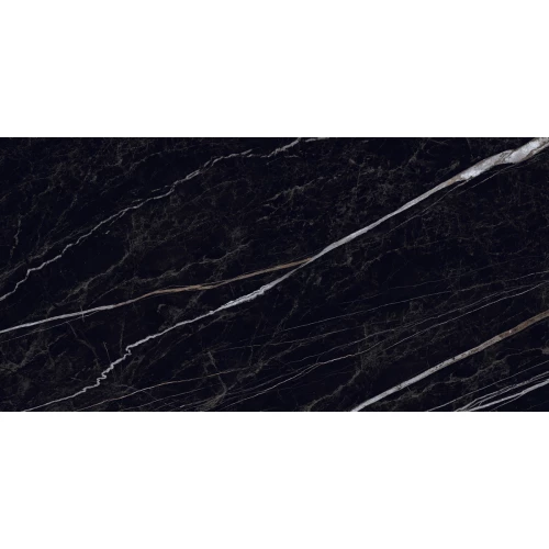 Керамогранит Neodom Luxury Nero Rock Polished глянцевый черный N12047 120х60 см