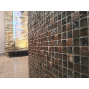 Мозаика из стекла и натурального камня Caramelle Mosaic Klondike коричневый 30,5x30,5 см