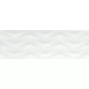 Плитка настенная Ceramika Konskie Snow Glossy Axis White struktura 75х25 см