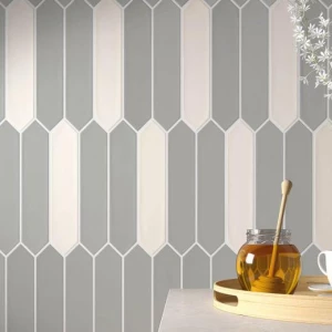 Плитка настенная Equipe Lanse Gray 27482 глазурованный матовый серый 25*5 см