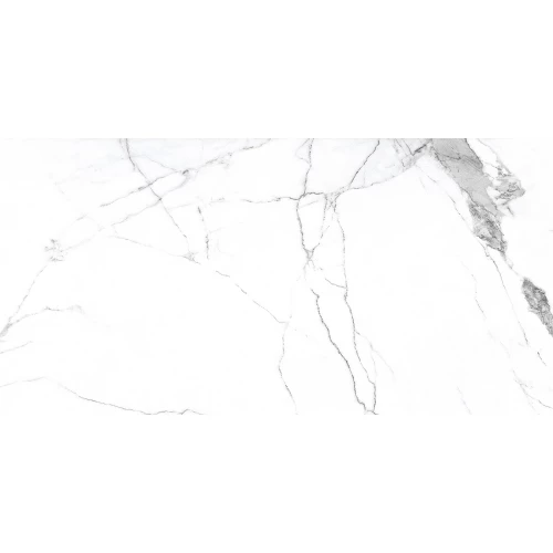 Керамогранит Azario Qura Satuario Finish Glossy глянцевый белый F231123021FG 160х80 см
