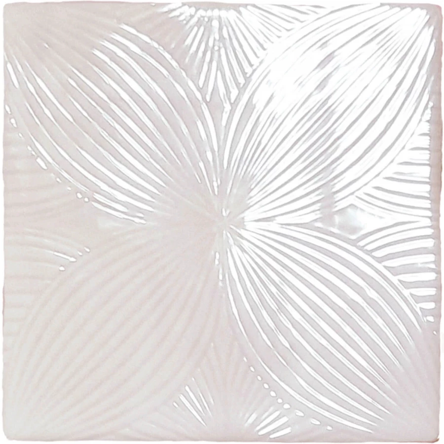 Плитка настенная Nanda Tiles Melody Leilani Br глянцевая белая 13х13 см