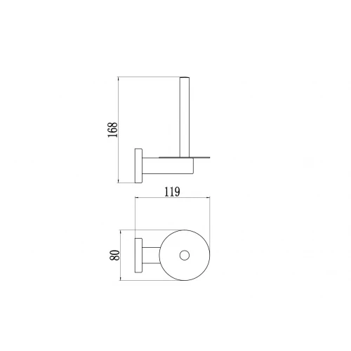 Держатель Savol для туалетной бумаги S-005652H-1