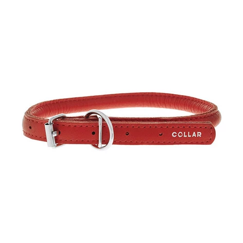 Ошейник Collar Glamour круглый красный для длинношерстных собак ширина 8 мм, длина 33-41 см 