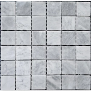 Мозаика Pixel mosaic Мрамор Ice Grey чип 48х48 мм сетка Матовая PIX 337 30,5х30,5 см
