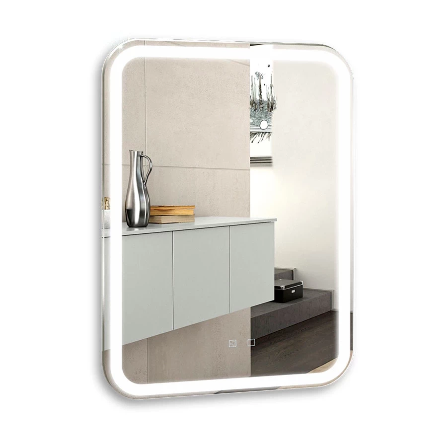 Зеркало Silver Mirrors голосовое управление подогрев сенсорный выключатель Мальта-VOICE LED-00002615 55x80 см