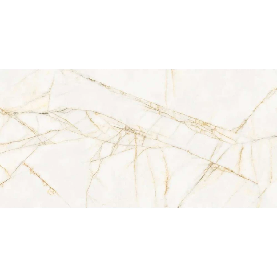 Керамогранит Flaviker Supreme Hedonism Golden Spider Lux глянцевый белый PF60017238 120х60 см