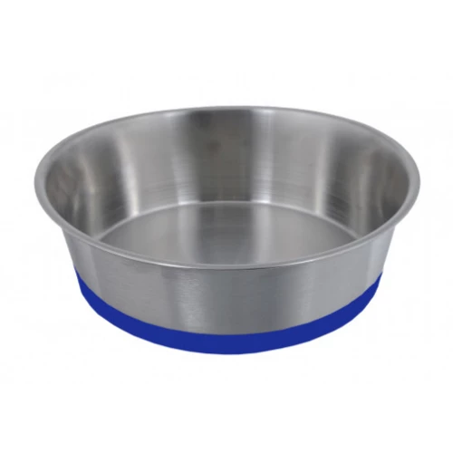 Миска для домашних животных Homepet Premium металлическая на синей силиконовой подставке PR77240B 1,8 л