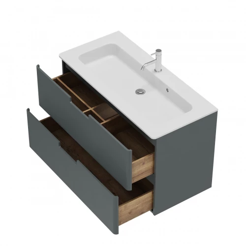 Тумба с раковиной Creto Bravo Gray 22-BrG100 100 см