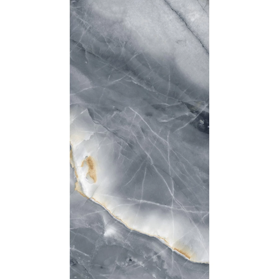 Керамогранит Global Tile Aristocrat глянцевый темно-серый GT1206015309PR 120х60 см