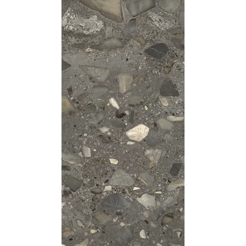 Керамогранит Fioranese Ceramica И Чиоттоли Сасси Антраcите Левигато Матт / I Ciottoli Sassi Antracite Levigato Matt матовый темно-серый LMS620L 120,8х60,4 см