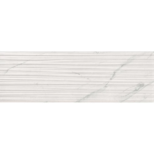 Декор настенный Supergres Purity Of Marble Statuario STR Fluid глянцевый белый PSSF 91,5х30,5 см