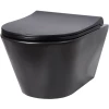 Унитаз подвесной безободковый Creto Logan L3 черный матовый 1003-002-L3BlMat