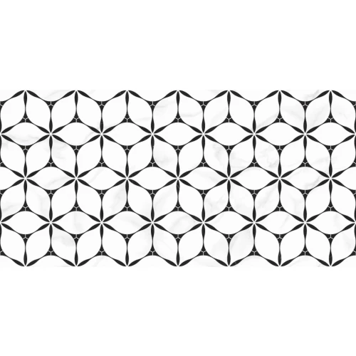 Керамогранит ITC Serena Satin Mix полуматовый черно-белый 120х60 см